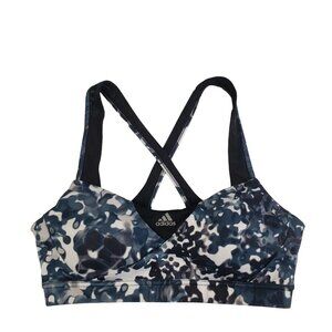 Adidas Supernova Graphic Sports Bra Women's Blue Dark Grey Sportswear Activewear